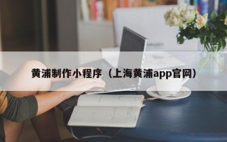 孝感黄浦制作小程序（上海黄浦app官网）