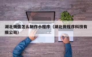 孝感湖北微信怎么制作小程序（湖北微程序科技有限公司）